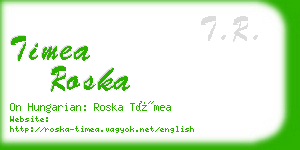 timea roska business card